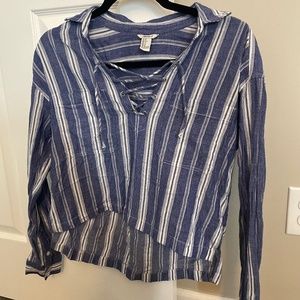 Striped High-low top